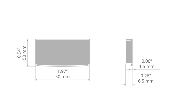 Profilabschluss für saubere Lichtlinien.